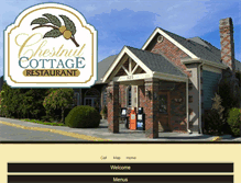 Tablet Screenshot of chestnutcottagerestaurant.com